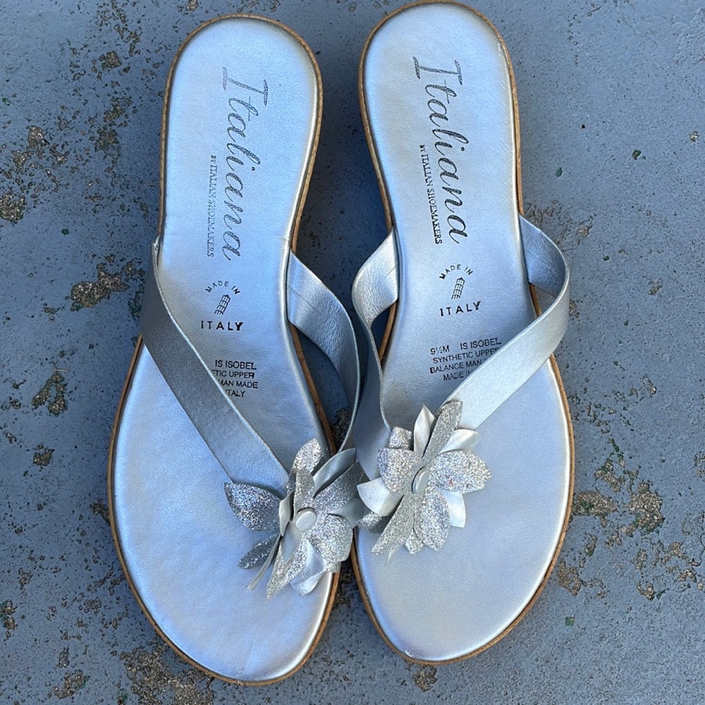 Silver Italiana sandals